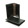 Leather passport holder - black-1