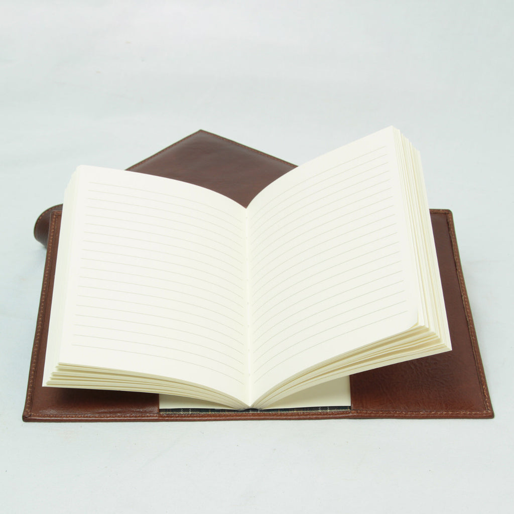 Full grain leather medium diary - brown-0