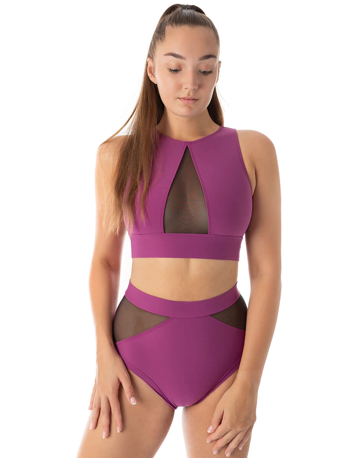 Mesh Sports Bra for Pole Dancing & Yoga – Rachel-11