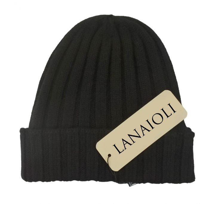 Cappello Donna a coste in Cashmere Rigenerato