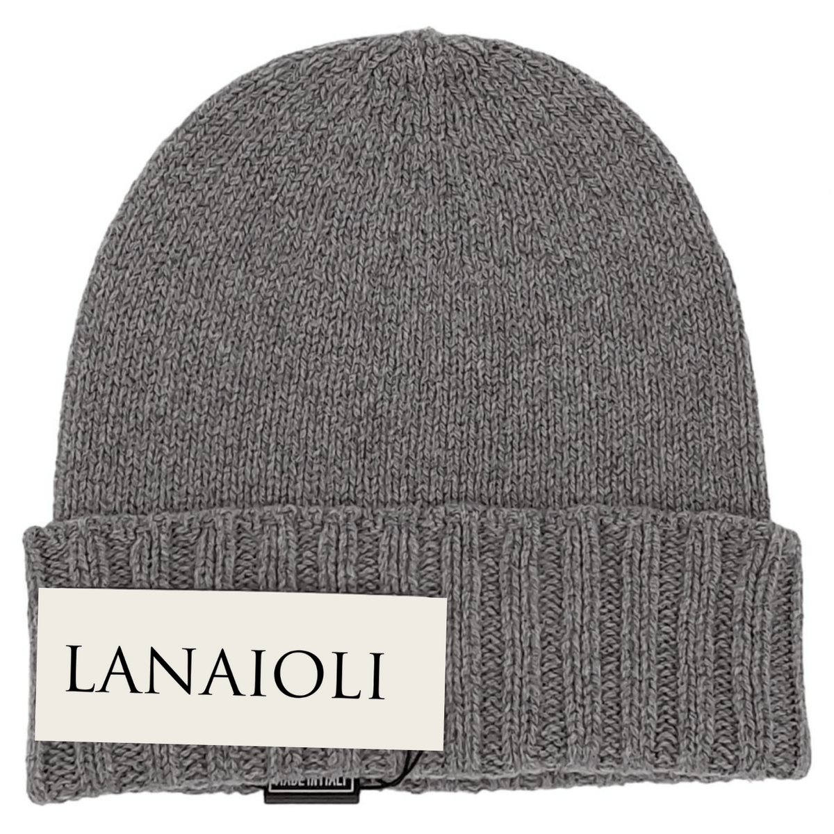 Cappello Uomo Bordo a Coste Cashmere Rigenerato