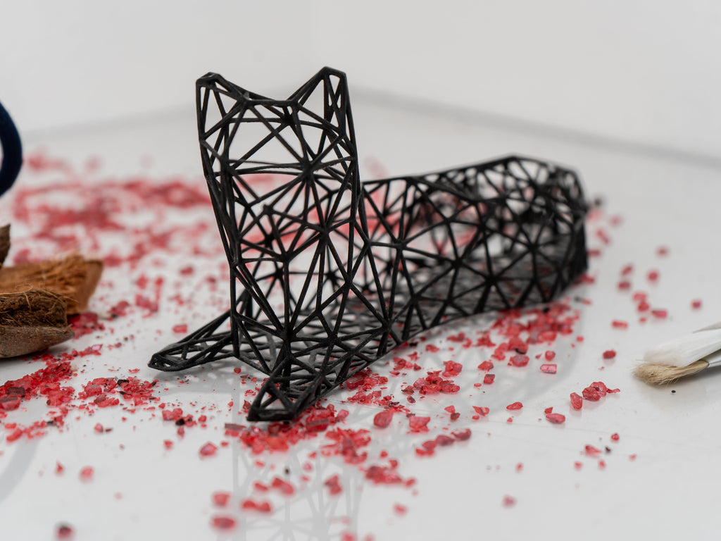 Elegant Cat Laying Decor Sculpture-1