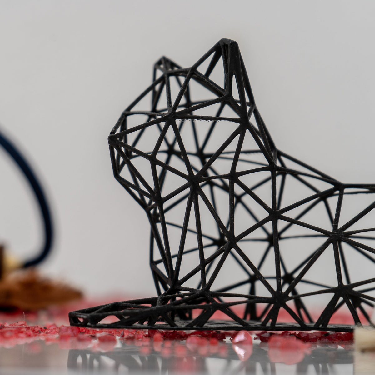 Elegant Cat Laying Decor Sculpture-0