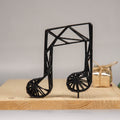 Eighth Note Tabletop Decor – Unique Grid Musical Note Sculpture - Modern and Bohemian Home Decor-0