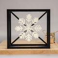 Snowflake Cube –  Minimalist Cube Design for Winter-Inspired Home Decor-0
