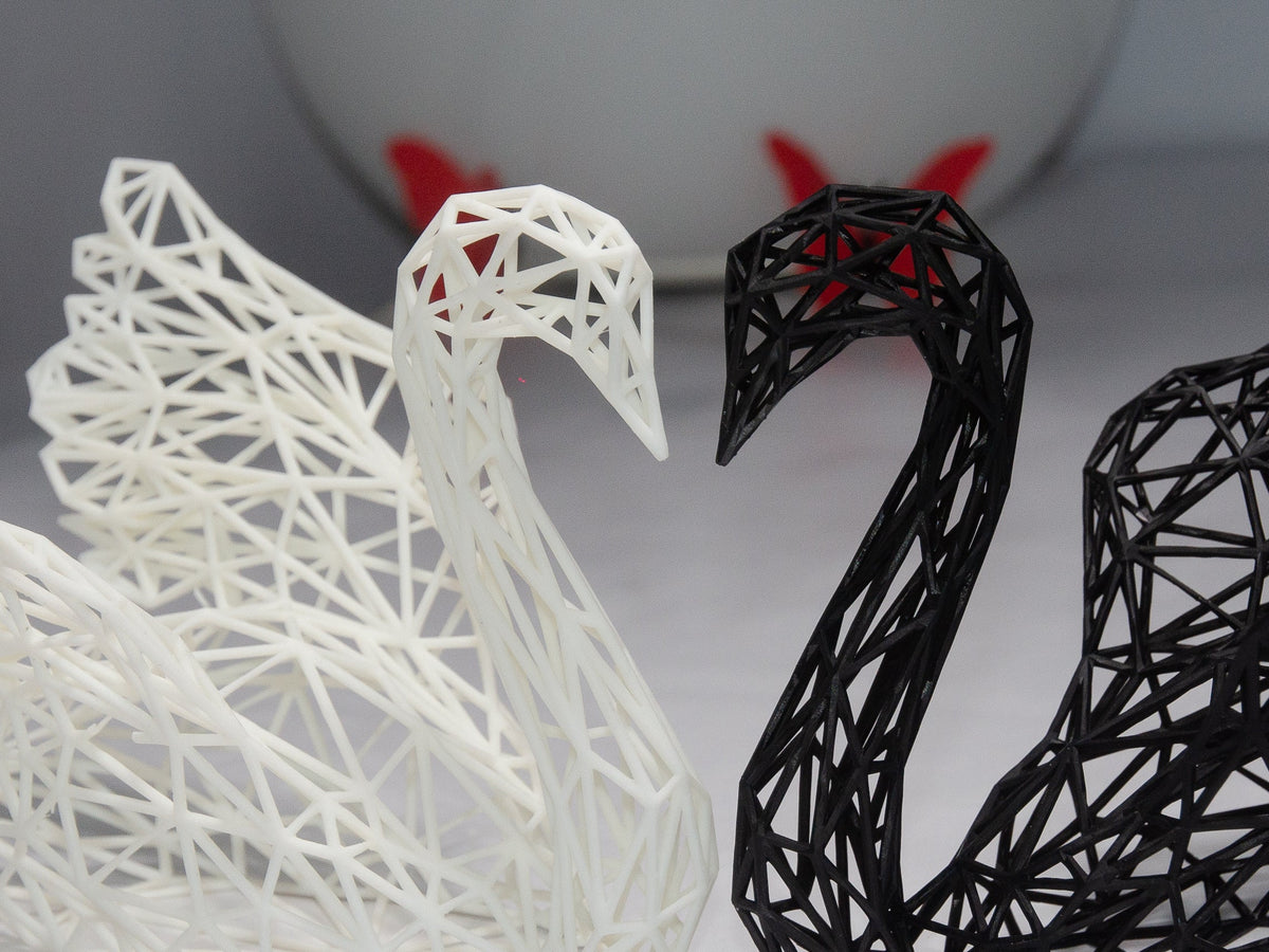 Geometric Swan Couple - Minimalistic Design-5