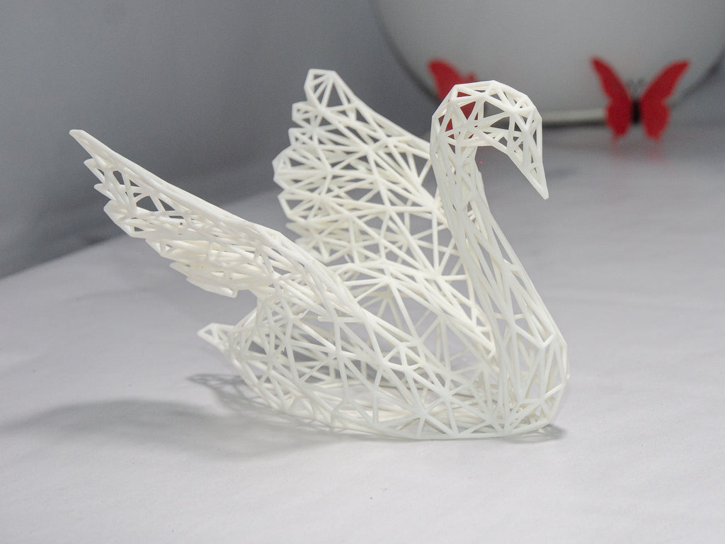 Geometric Swan Couple - Minimalistic Design-1