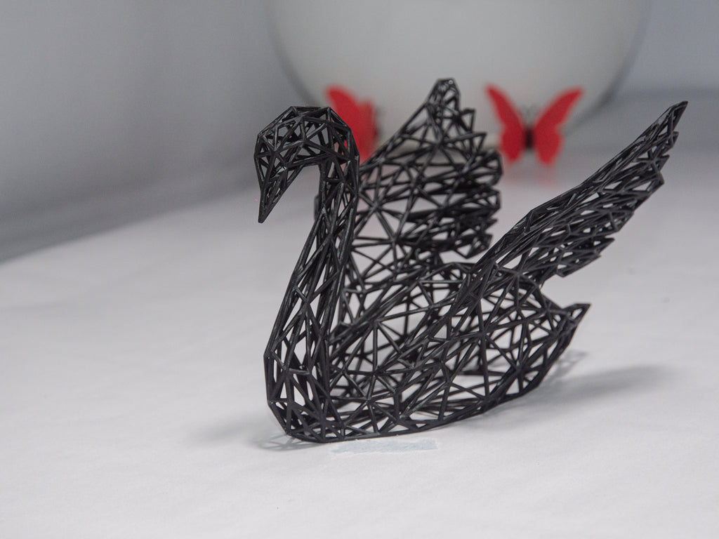Geometric Swan Couple - Minimalistic Design-3