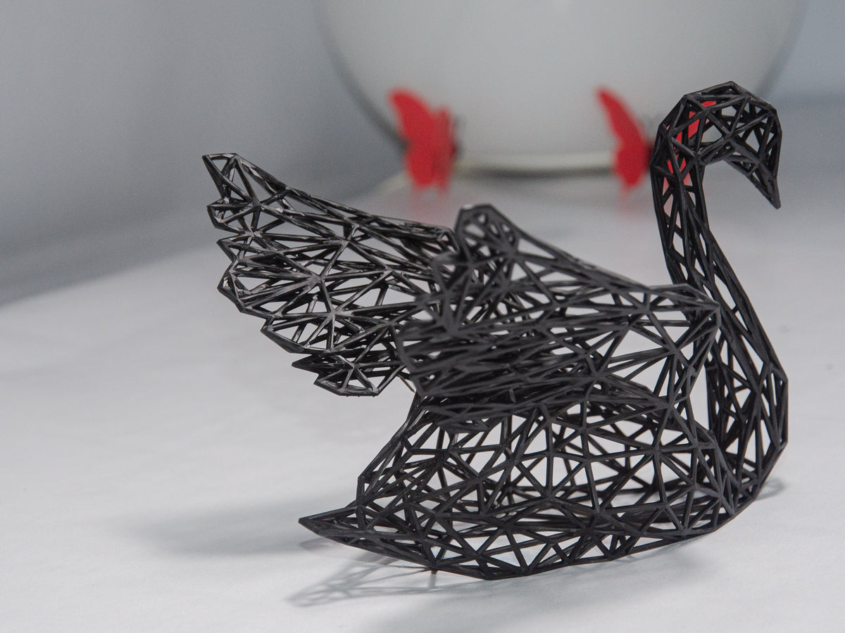 Geometric Swan Couple - Minimalistic Design-4