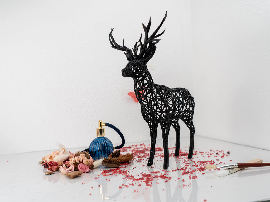 Wire Deer Sculpture-2