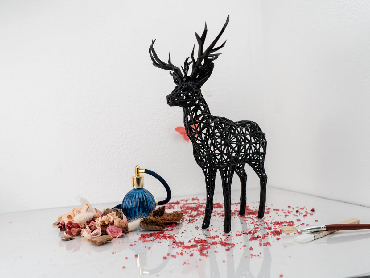 Wire Deer Sculpture-2