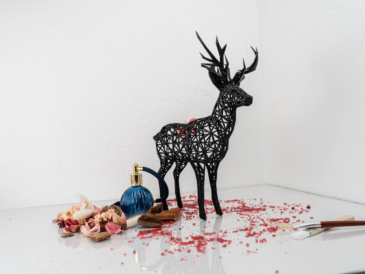 Wire Deer Sculpture-3