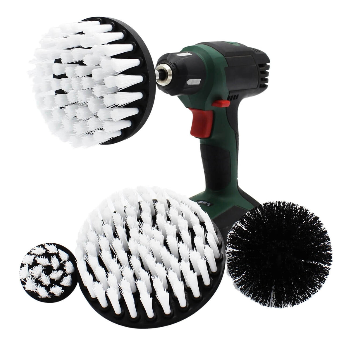 Drill Brush Set of 4 (white soft fibers)-0