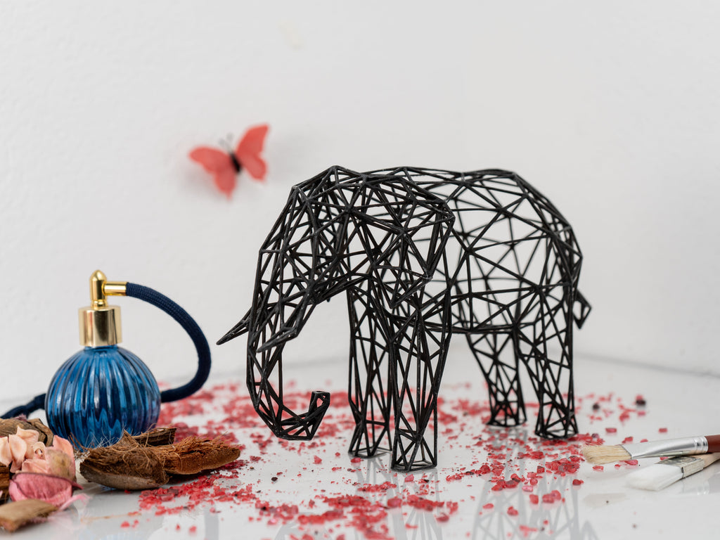 Majestic Elephant Wire Sculpture-2