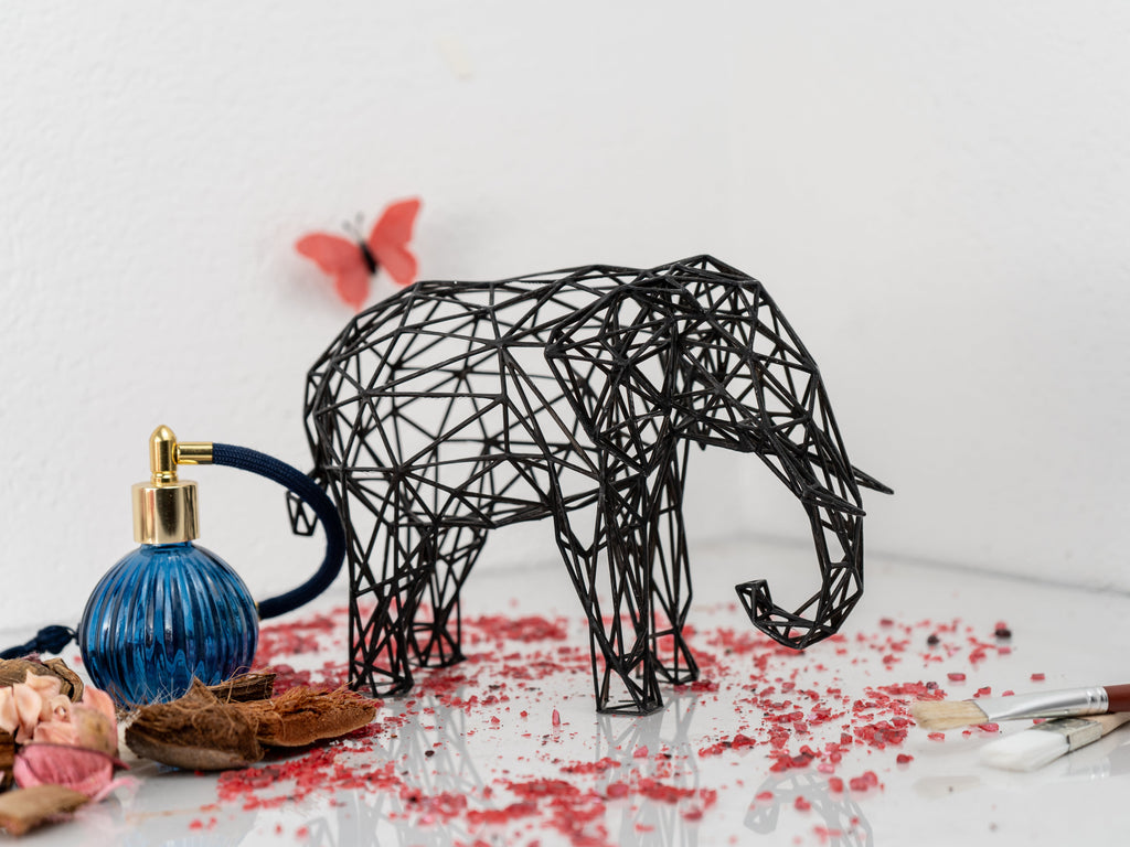 Majestic Elephant Wire Sculpture-4