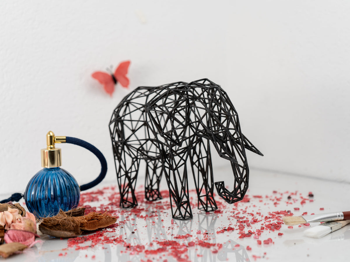 Majestic Elephant Wire Sculpture-3