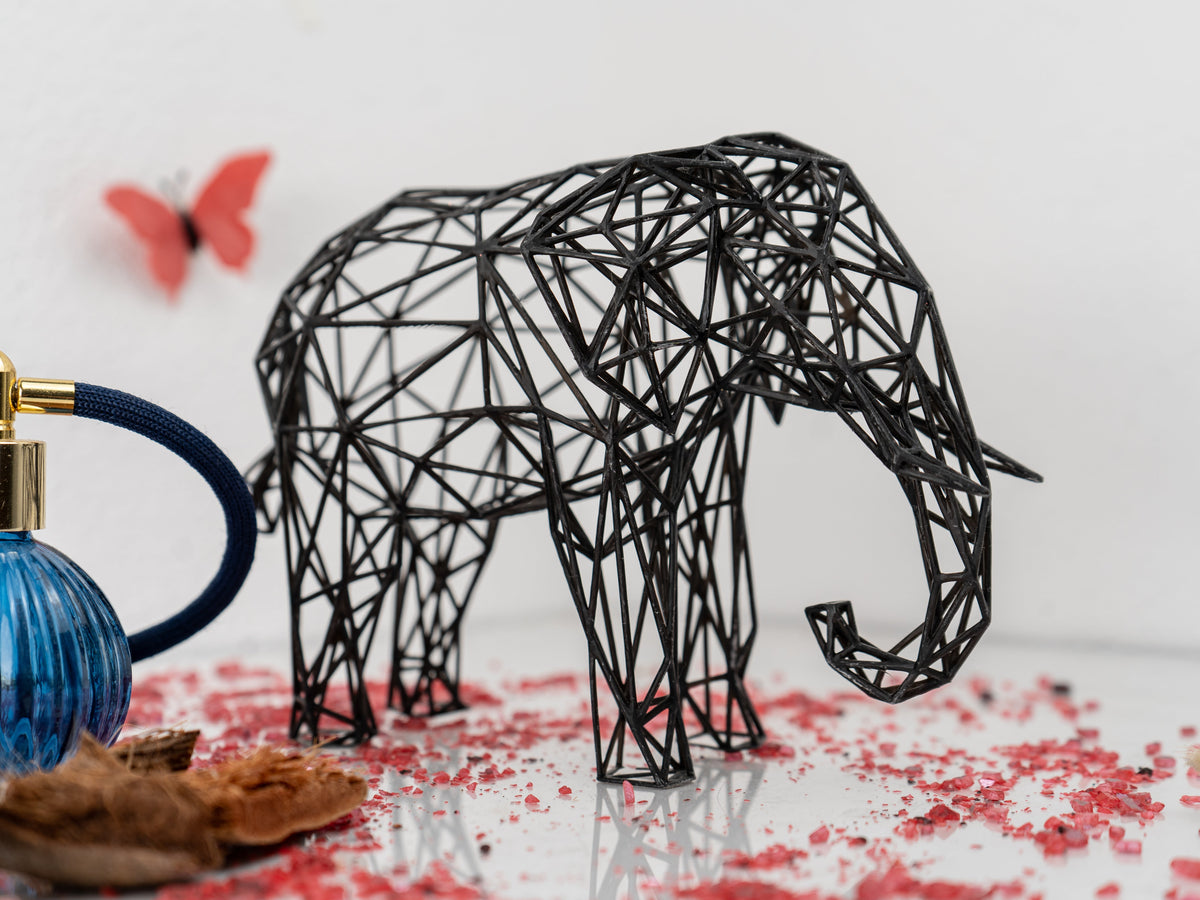 Majestic Elephant Wire Sculpture-1