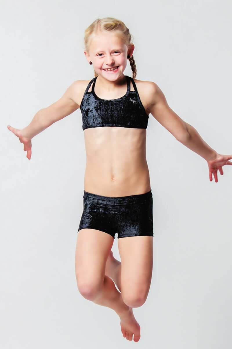 Kids – Girls' Pole Dance Shorts – Elsa-3