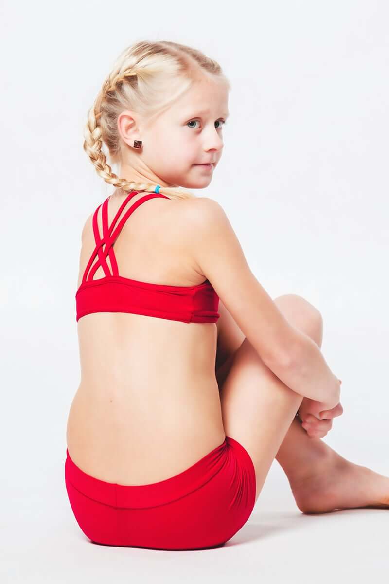 Kids – Girls' Pole Dance Shorts – Elsa-9