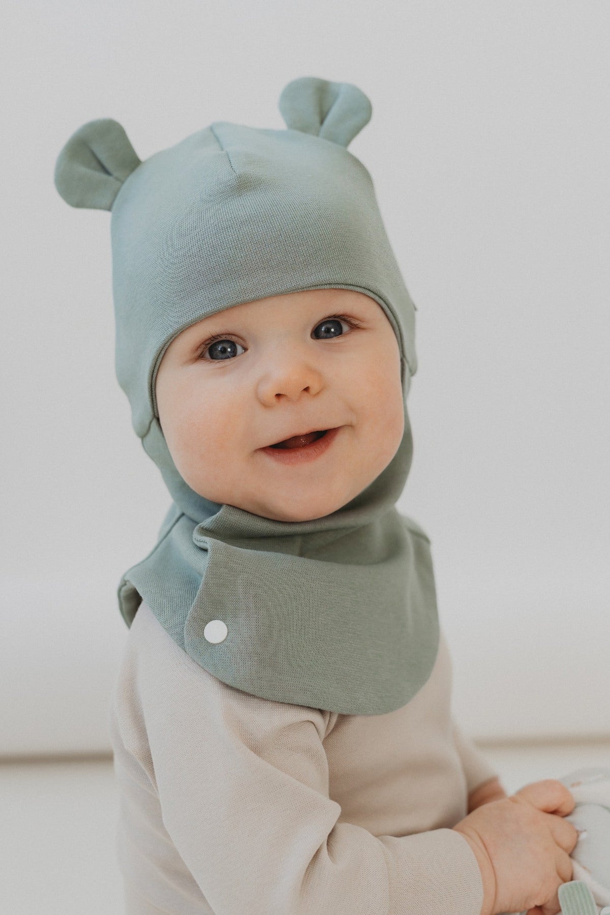 Ribbed Cotton Baby Balaclava GEMMA