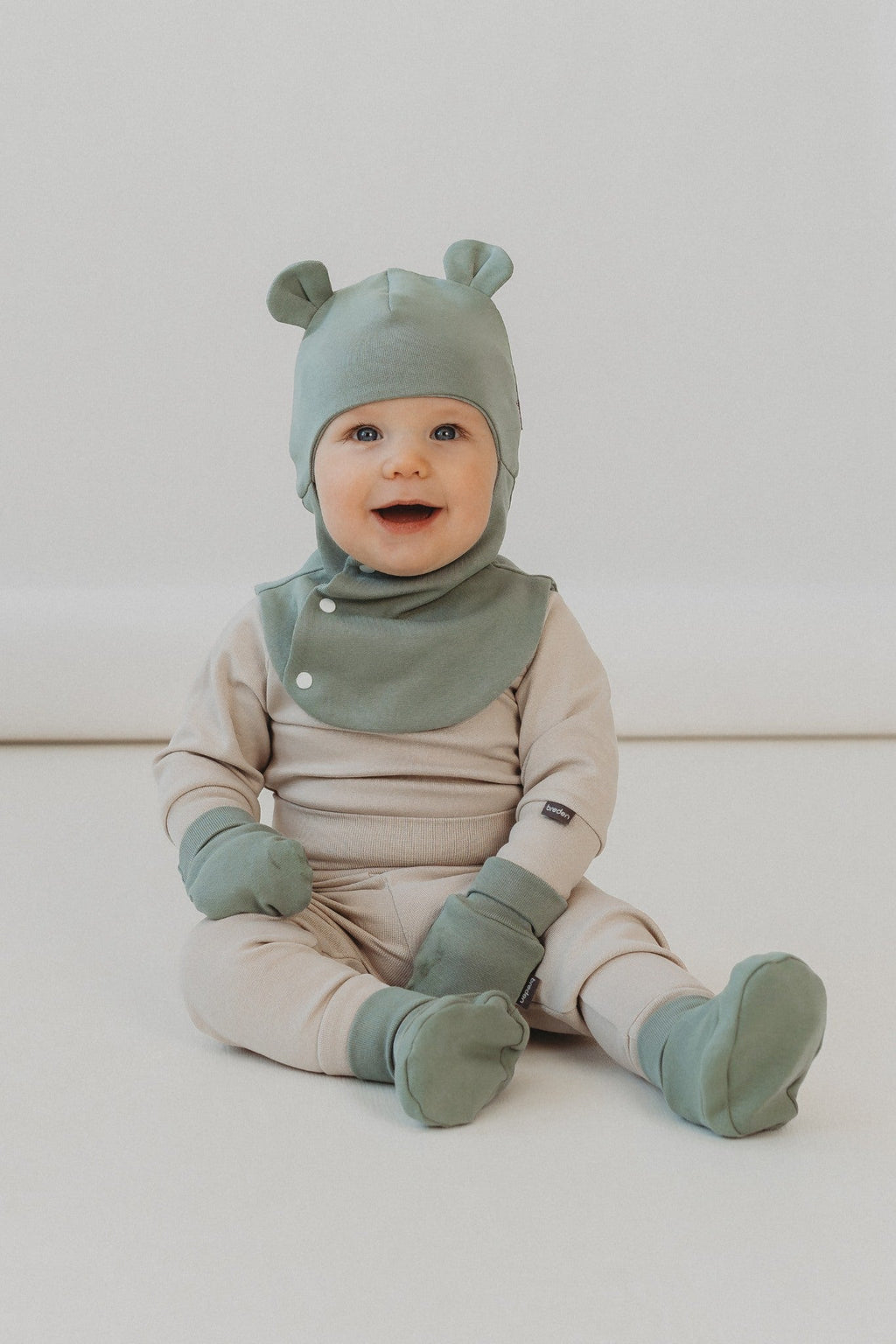 Ribbed Cotton Baby Balaclava GEMMA