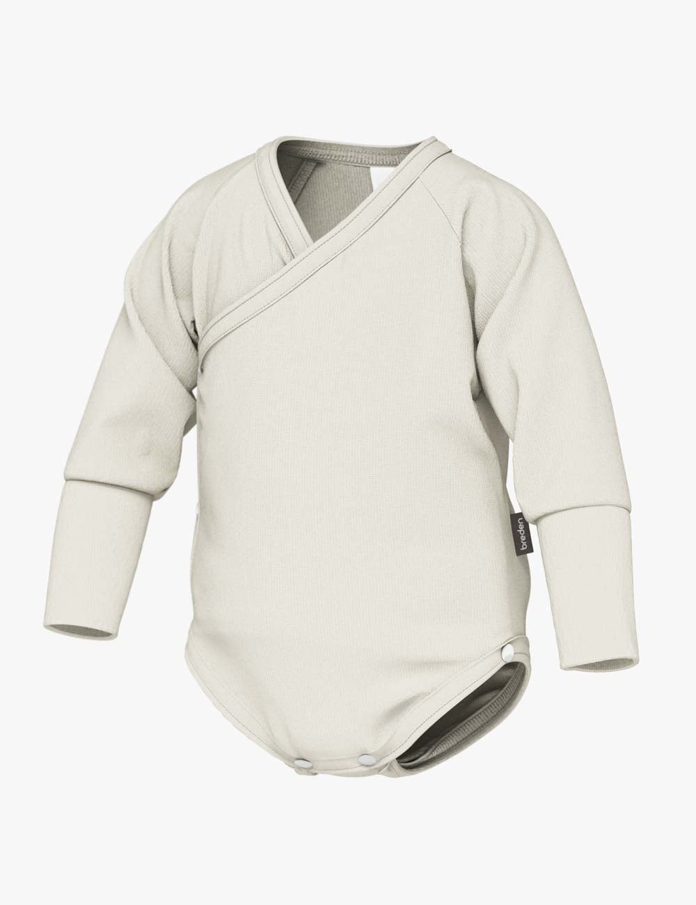 Ribbed Wrap Bodysuit with Long Sleeves GIA-3