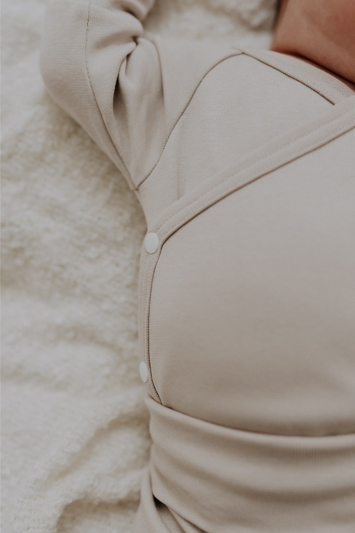 Ribbed Wrap Bodysuit with Long Sleeves GIA