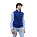 Giacca Uomo Zip puro cashmere senza maniche Shooting