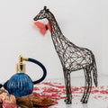 Elegant Giraffe Wireframe Sculpture-0