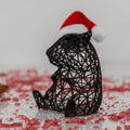 Cute Christmas hamster with hat-0