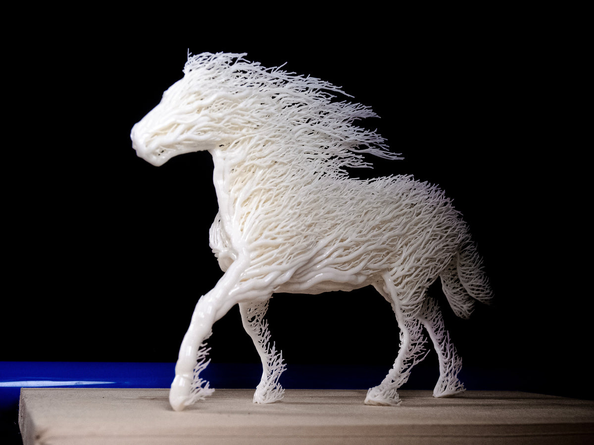 White Grown Horse-1