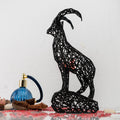 Geometric Capricorn Ibex Zodiac Sign Sculpture-0