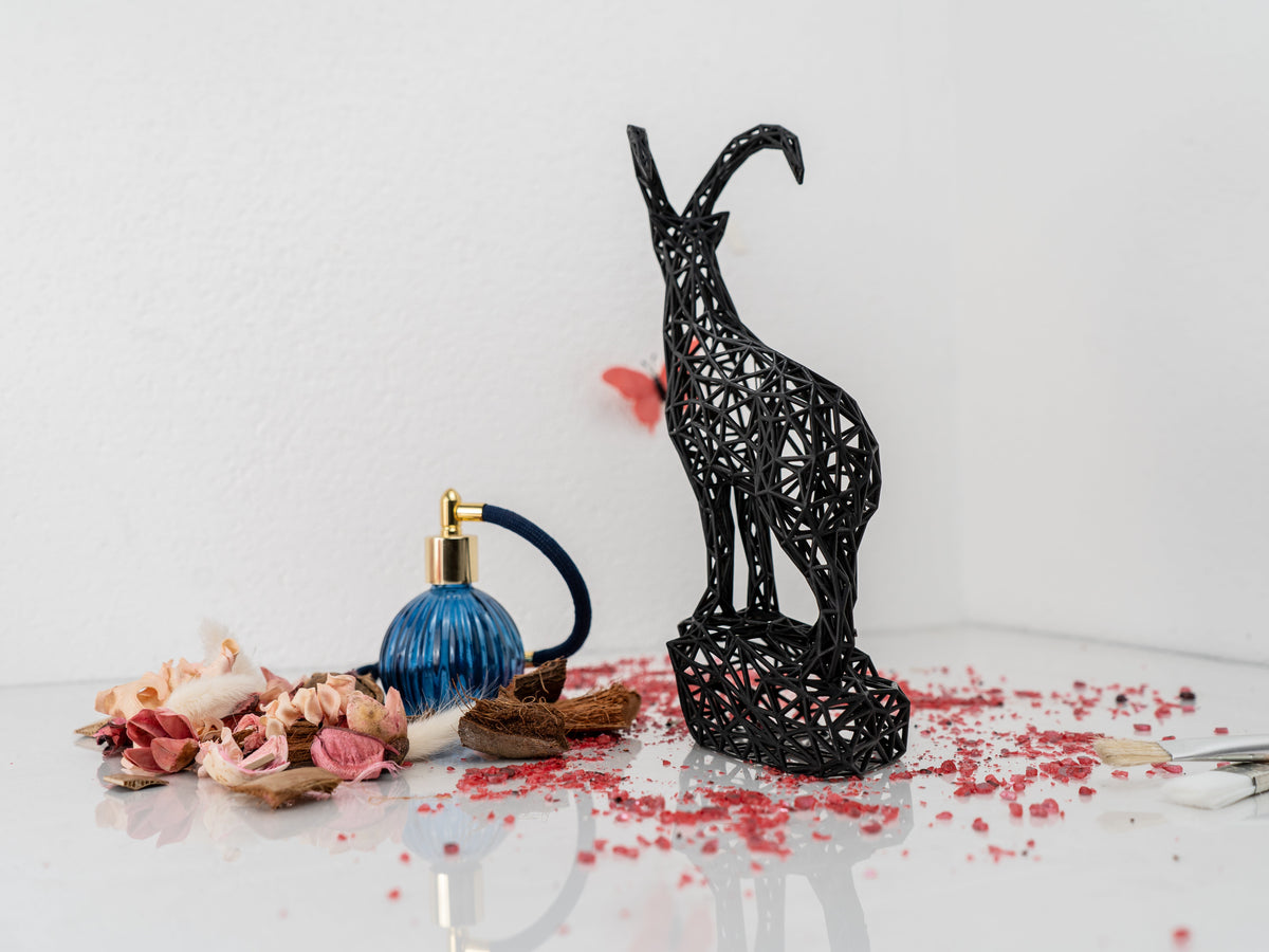 Geometric Capricorn Ibex Zodiac Sign Sculpture-3