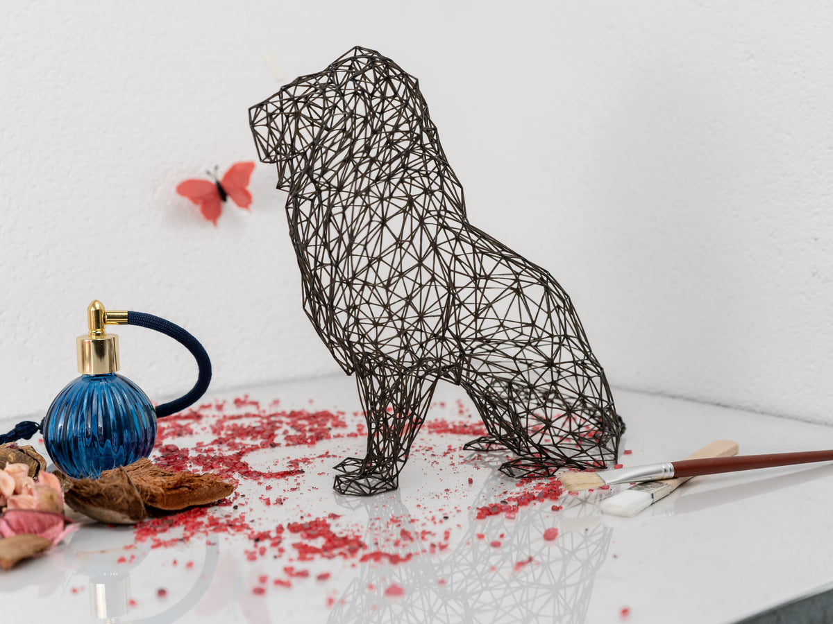 Majestic Lion Wire Art Sculpture-2