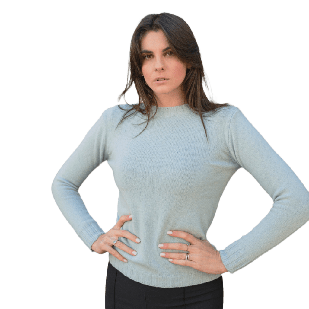 Maglia Donna Girocollo in Cashmere Rigenerato-0