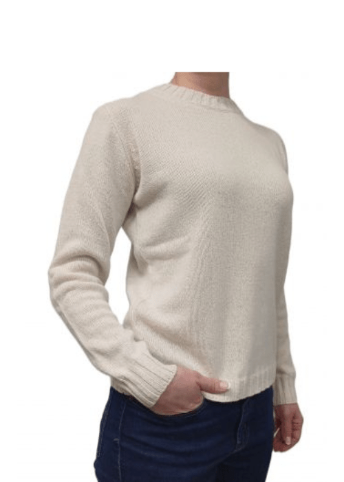 Maglia Donna Girocollo in Cashmere Rigenerato-1