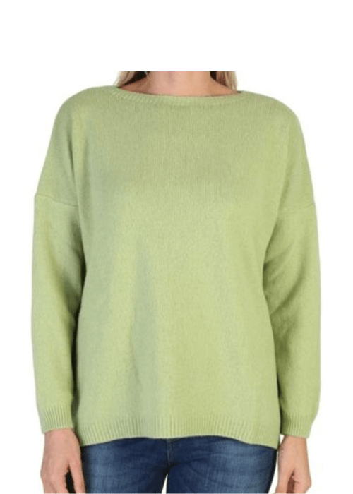 Maglia Donna Over Scollo Barca Cashmere Rigenerato-1