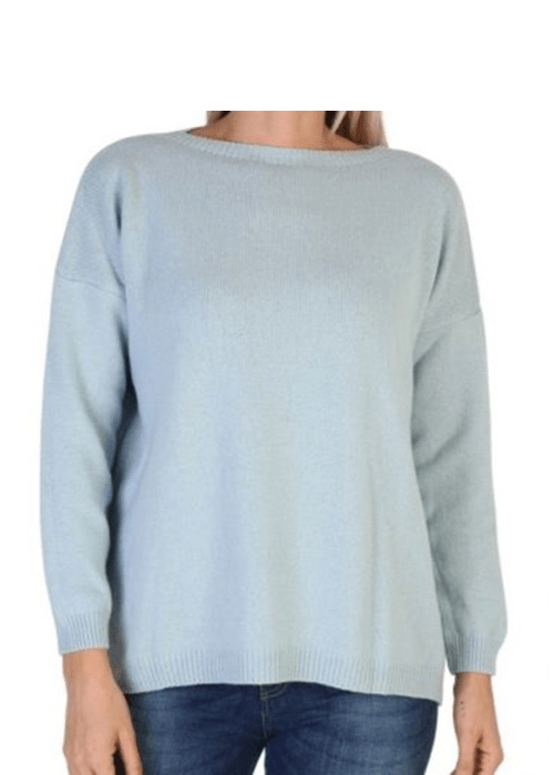 Maglia Donna Over Scollo Barca Cashmere Rigenerato-2