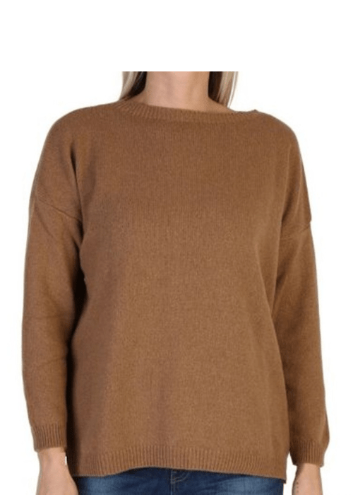 Maglia Donna Over Scollo Barca Cashmere Rigenerato-8
