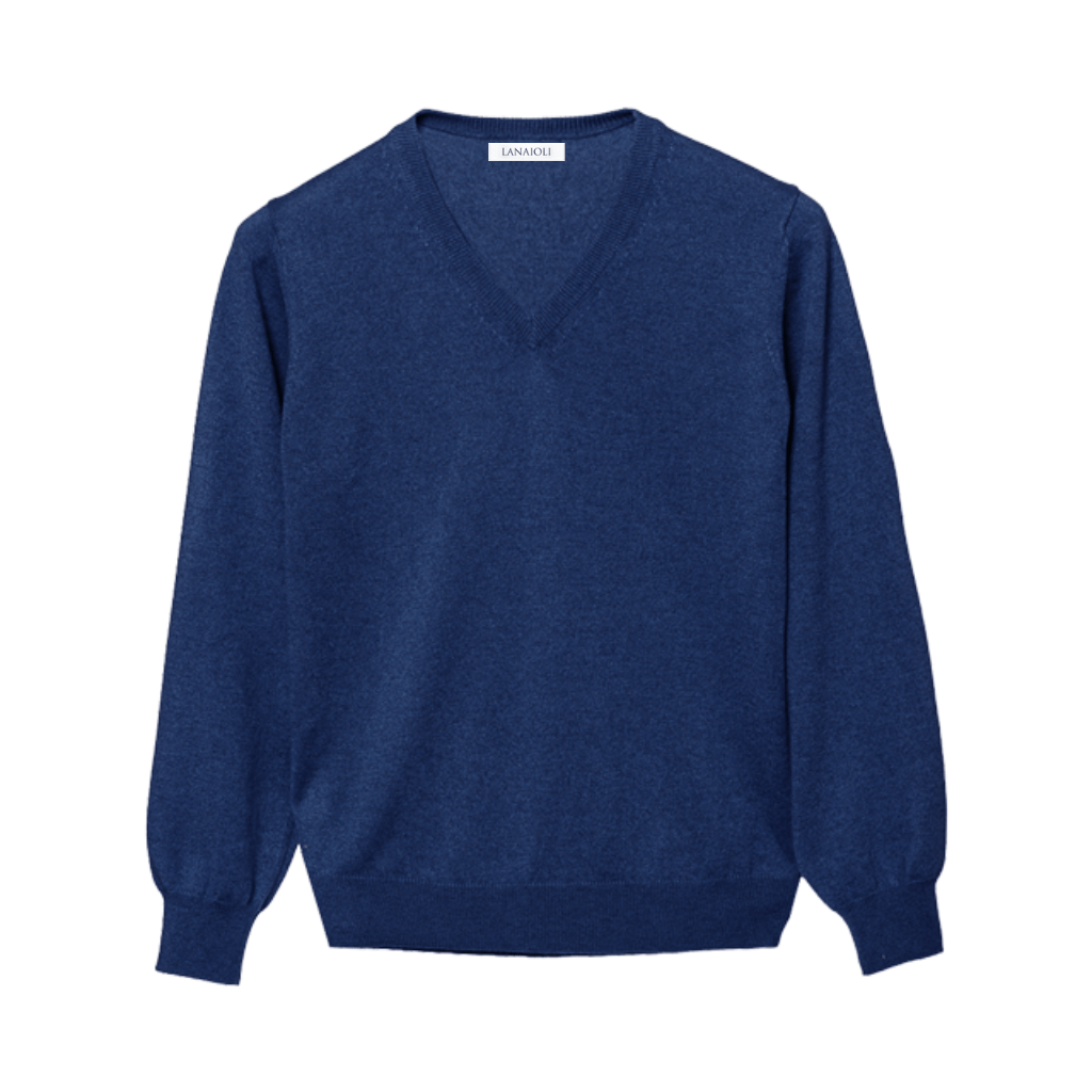 Maglia Uomo 100% Puro Cashmere Scollo a V