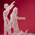 Gemini Decor Sculpture - 3D Grid Design Zodiac Art-0