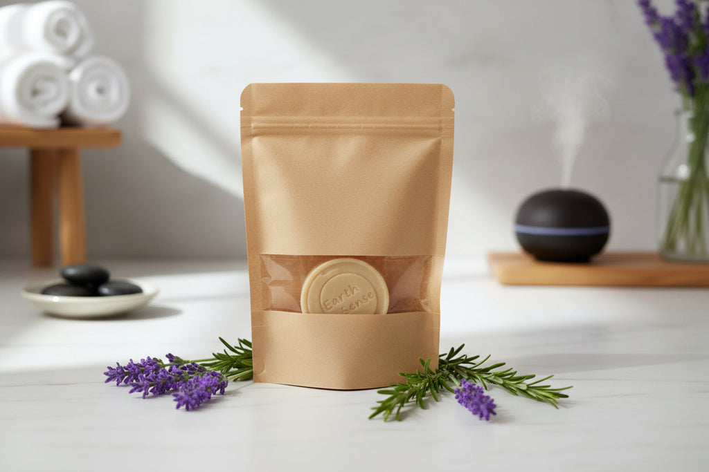 Organic Certified Balancing Solid Shampoo - Jasmine - Normal & all Hair Types 60g-5