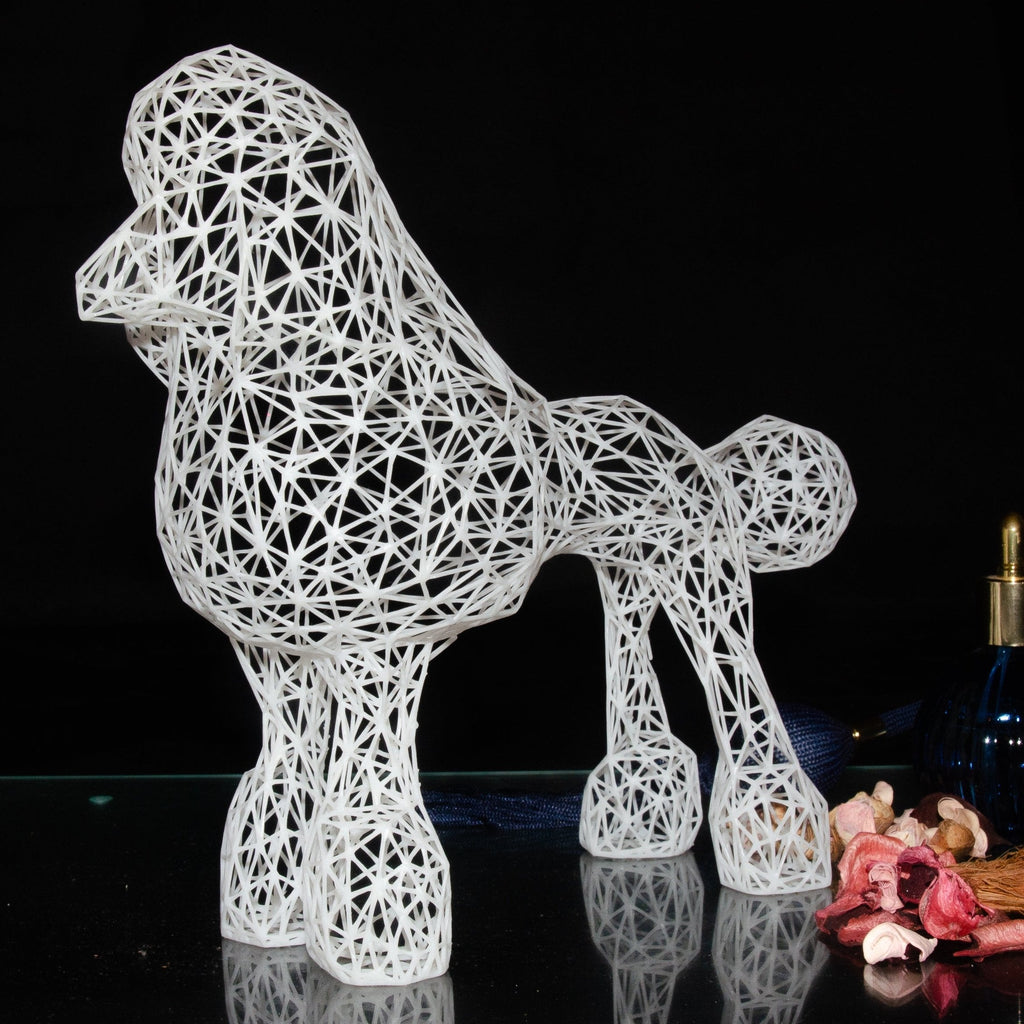 Elegant Wire Poodle Sculpture – Modern Dog Decor for Home and Office-0
