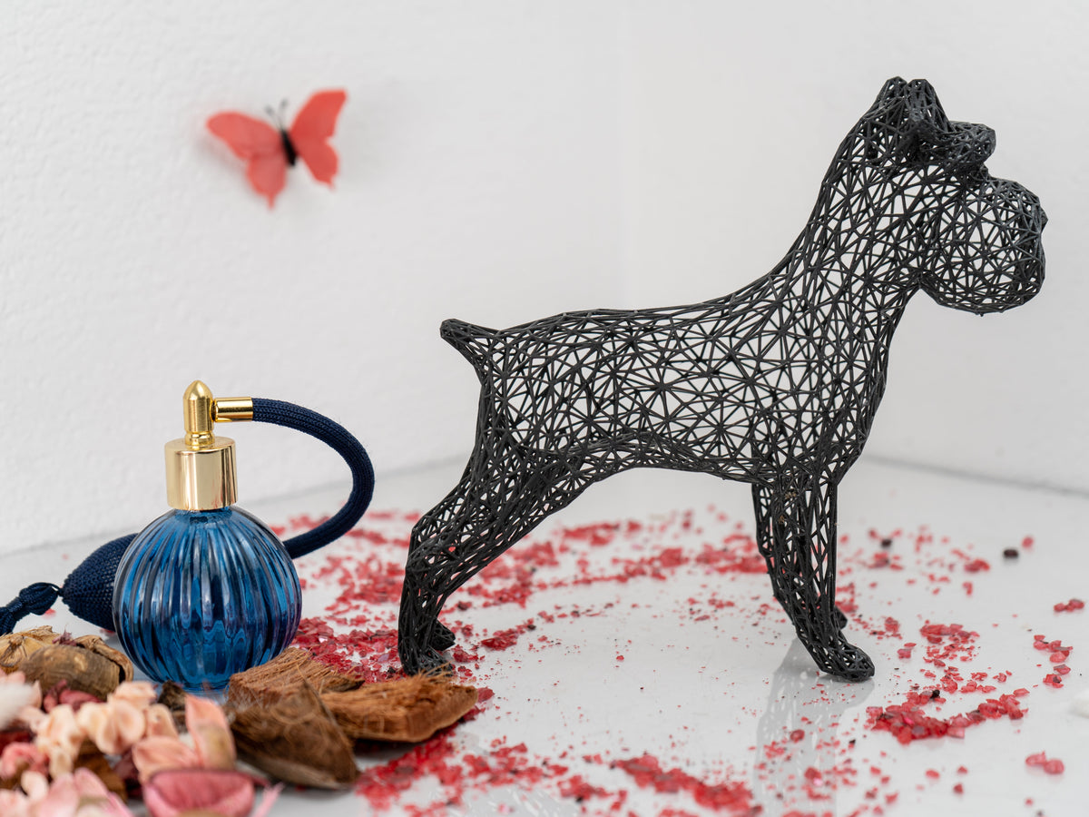 Miniature Schnauzer Wireframe Sculpture-4