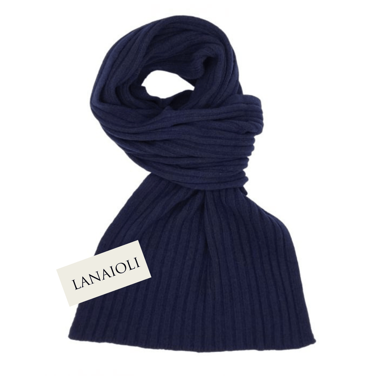 Sciarpa Uomo a Coste Cashmere Rigenerato