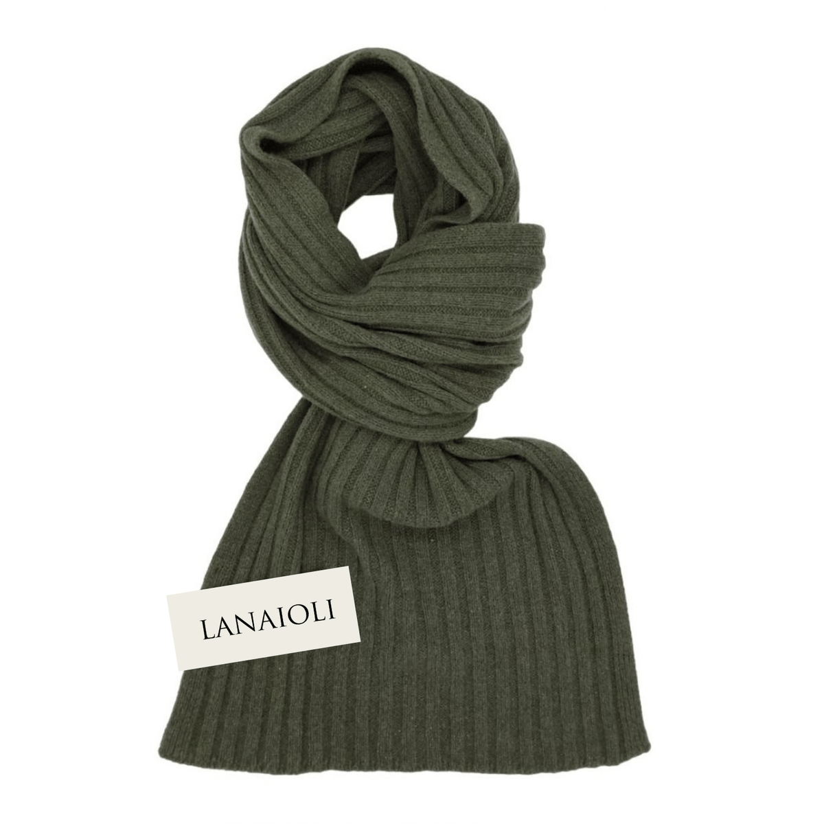 Sciarpa Uomo a Coste Cashmere Rigenerato