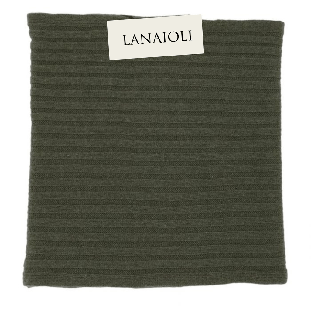 Sciarpa Uomo a Coste Cashmere Rigenerato