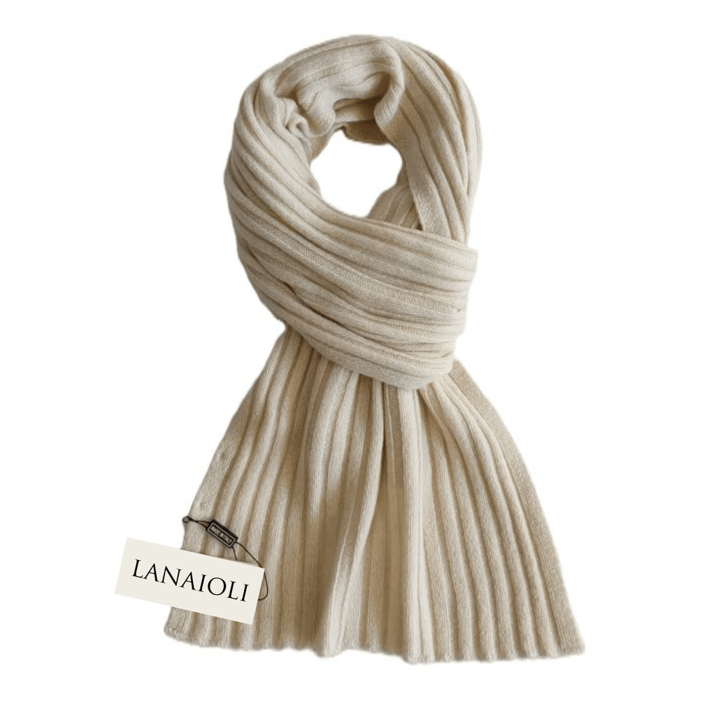Sciarpa Uomo a Coste Cashmere Rigenerato