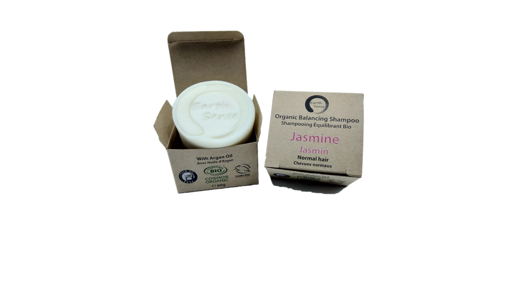 Organic Certified Balancing Solid Shampoo - Jasmine - Normal & all Hair Types 60g-0