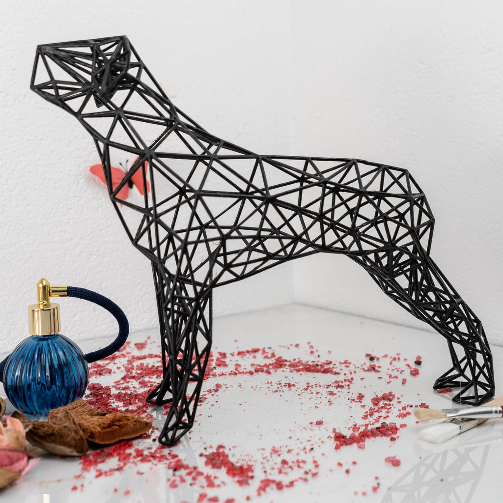 Thin Line Dog Sculpture Decor-0